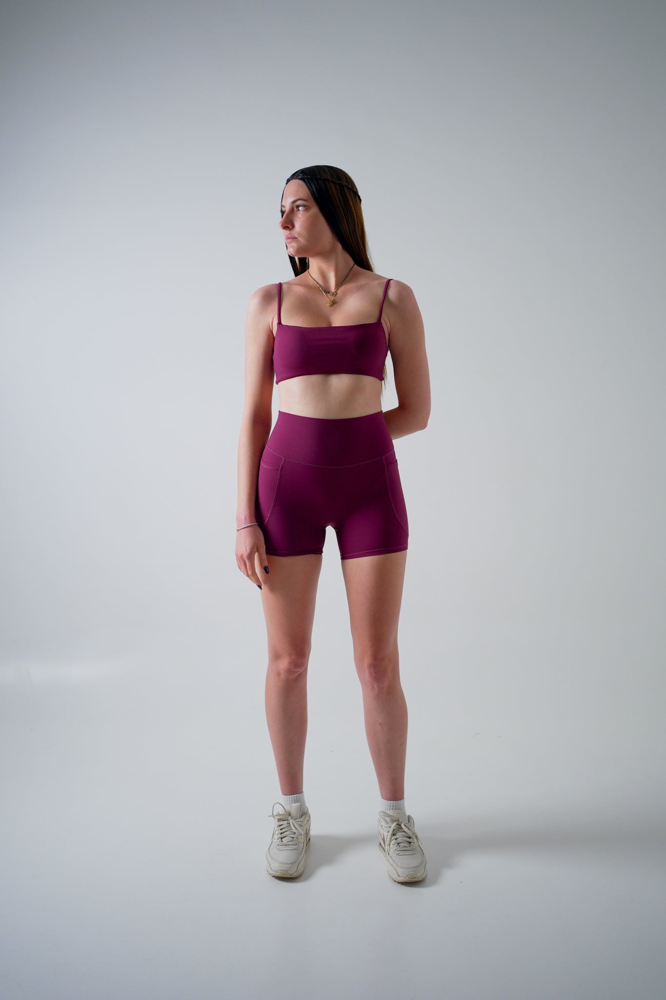 Poise Short Set in Plum
