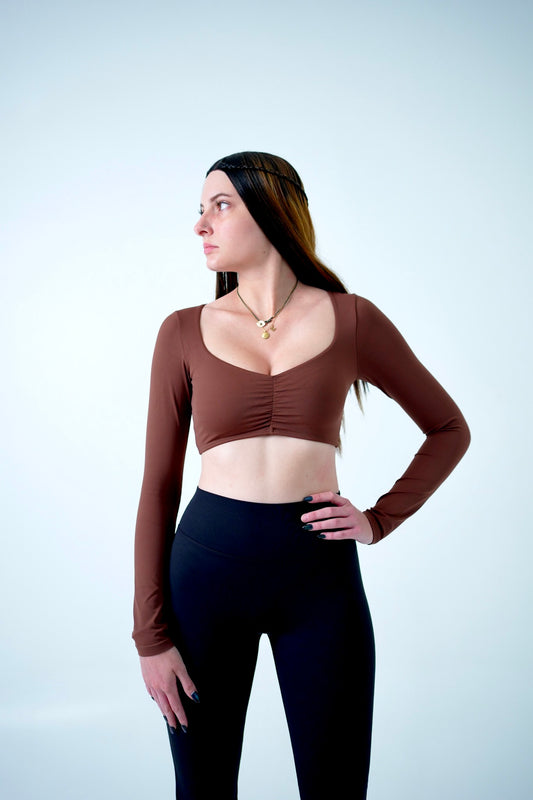 Switch Long-Sleeve Cropped Top
