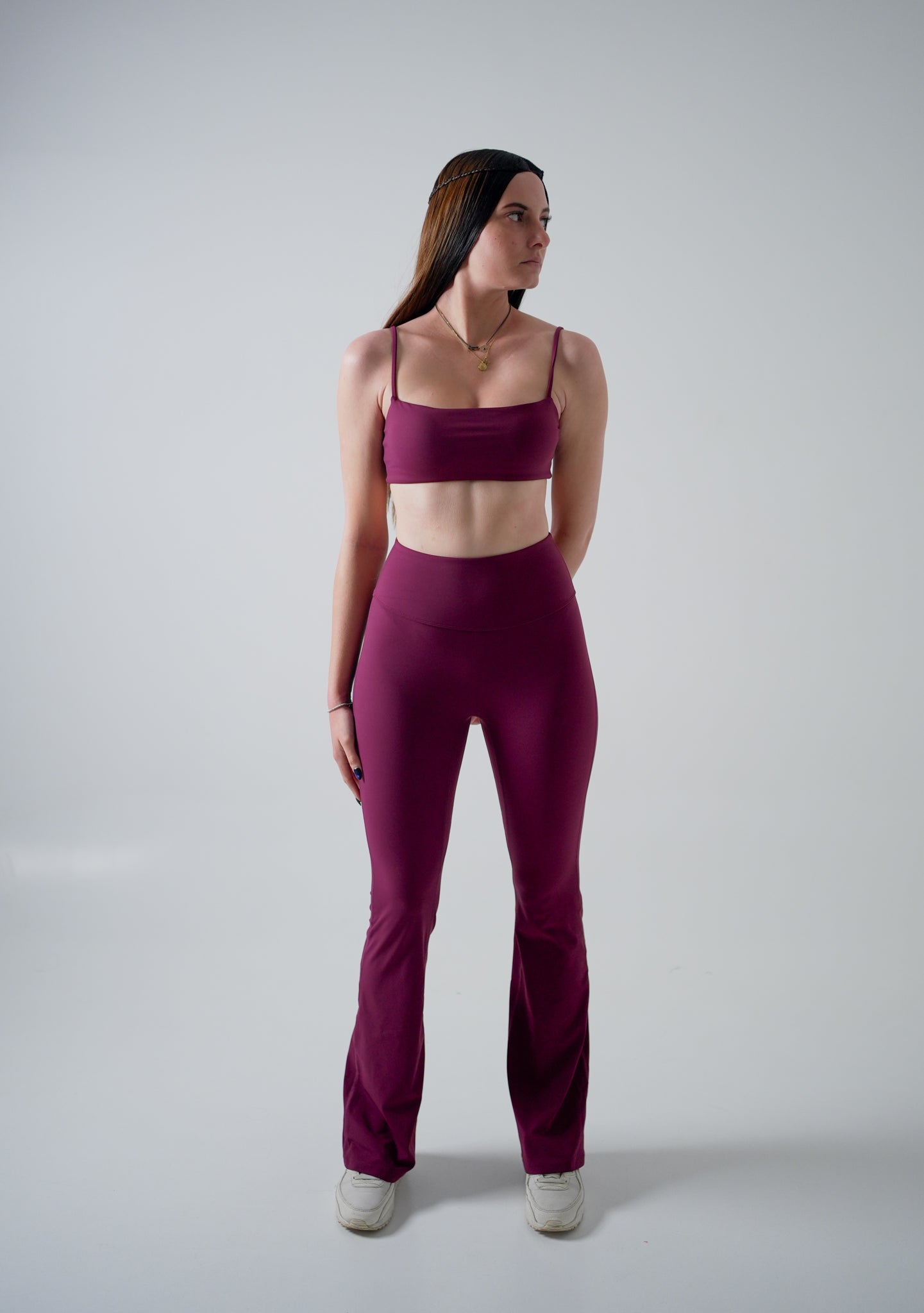 Poise Long Set in Plum