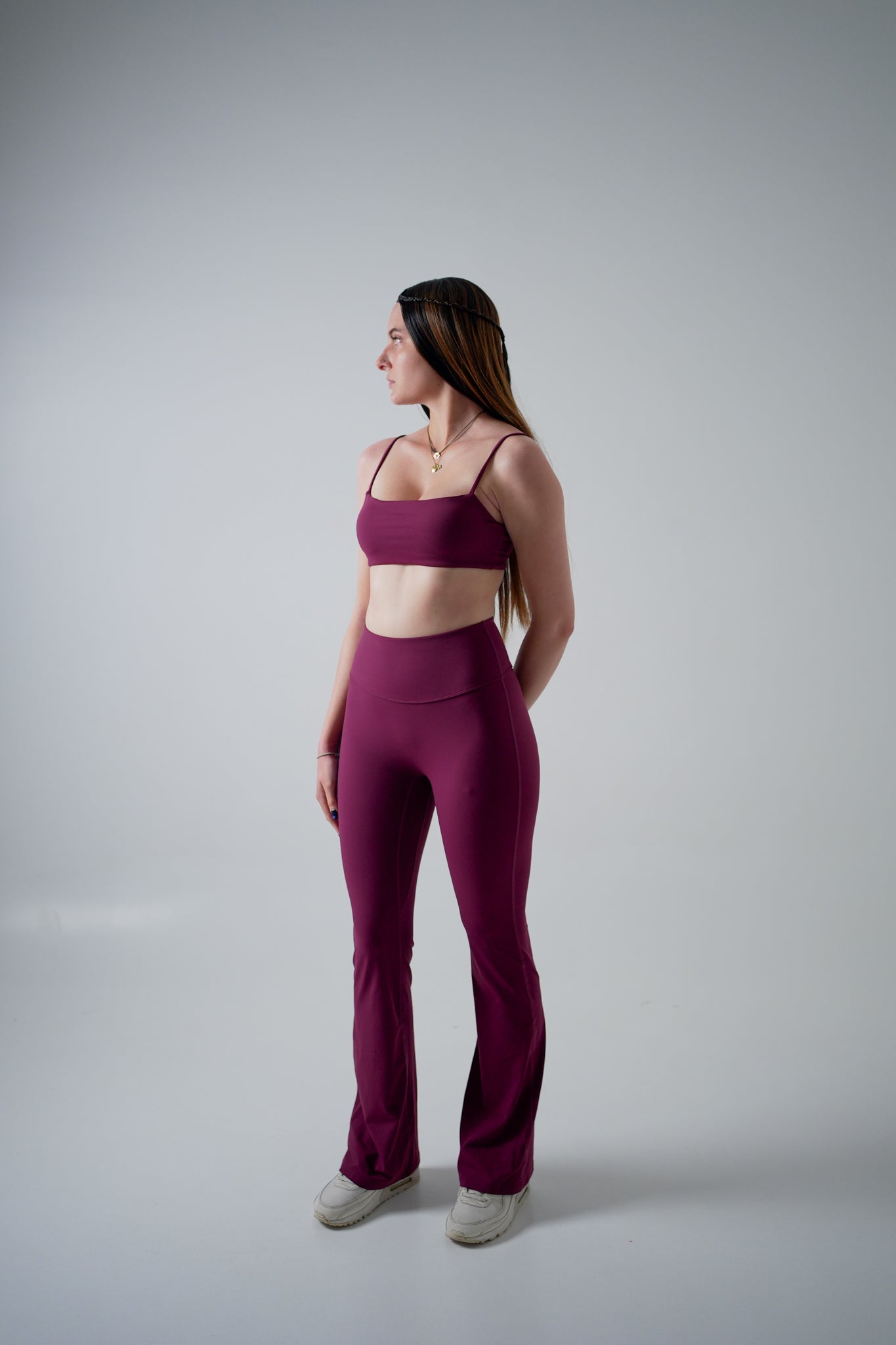 Poise Long Set in Plum