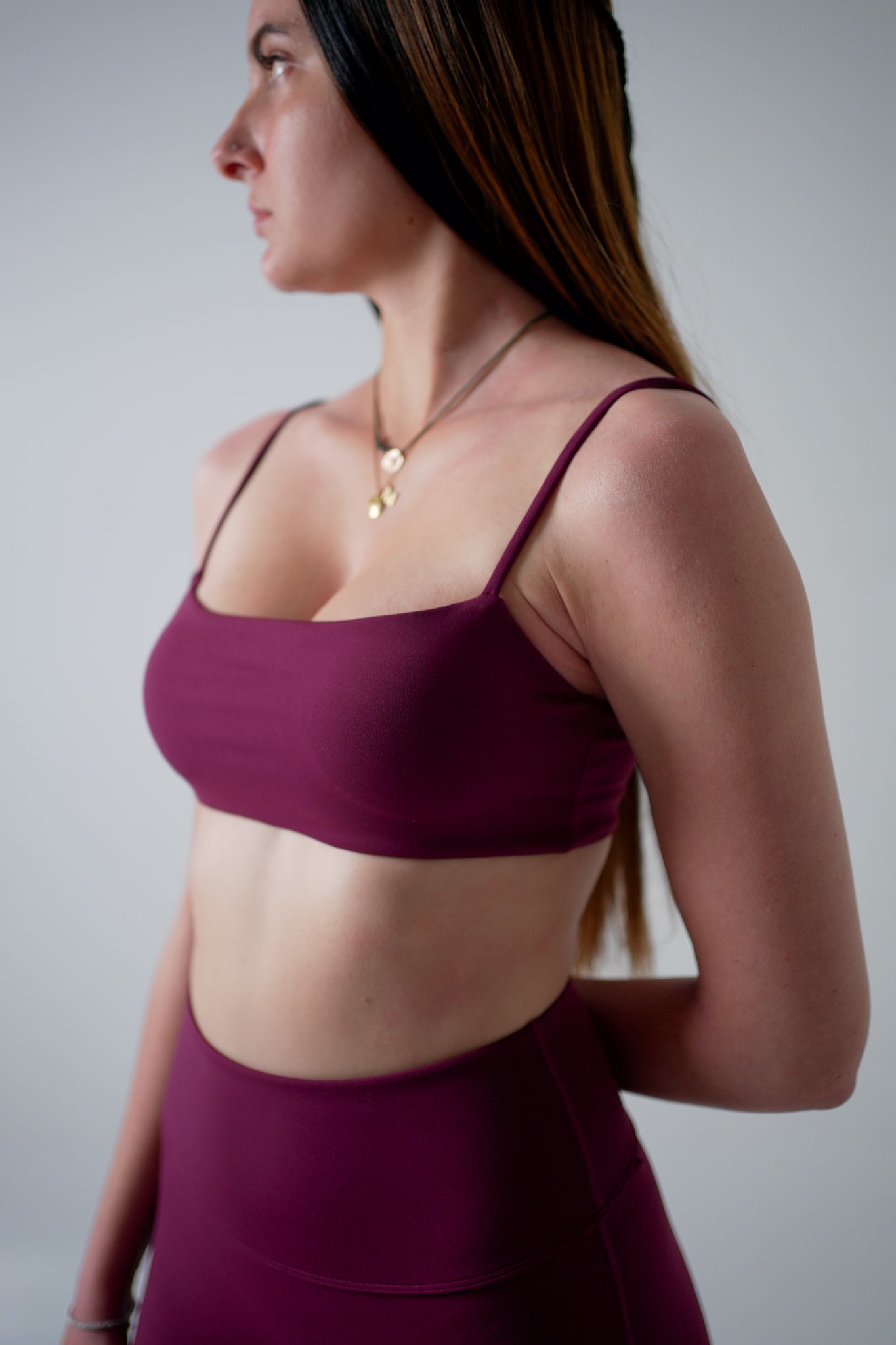 Poise Long Set in Plum